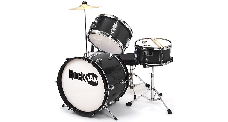 RockJam 3-Piece Junior Drum Set