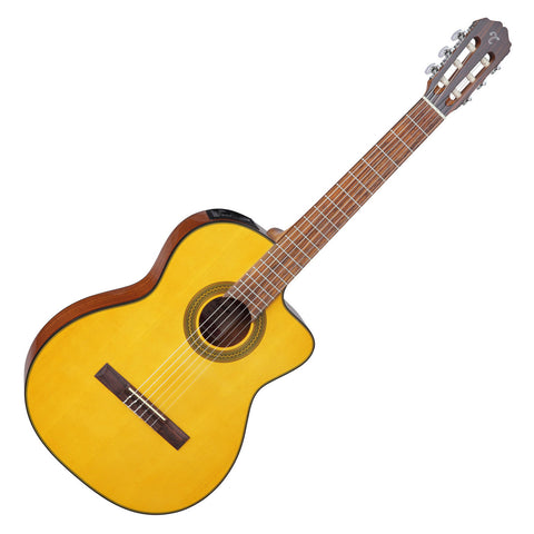 Takamine GC1CE-NAT has a Spruce Sitka top structure, Mahogany back and sides. TP-E audio amplification system