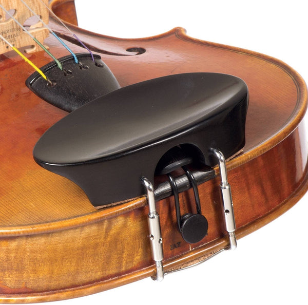 Violin Chinrest - Ebony with Standard Bracket