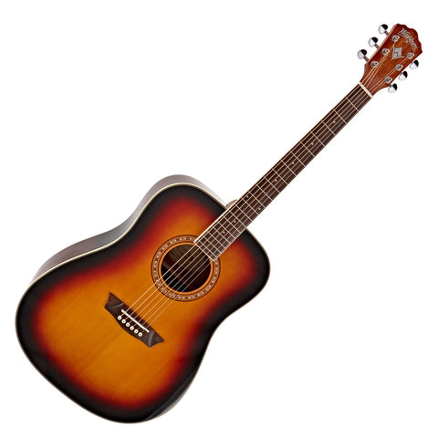 Washburn Harvest D7SATB Acoustic, Tobacco Sunburst