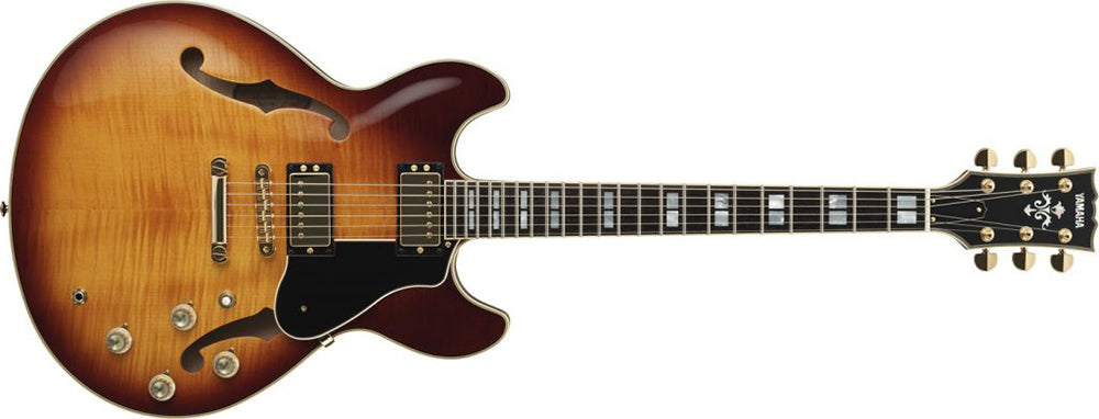 Yamaha SA2200 semi-hollow body electric guitar.