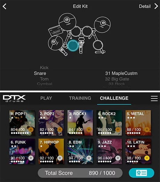 App for Yamaha DTX452K . Drums