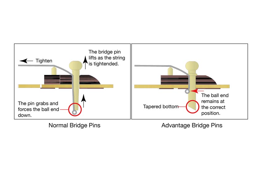 Ibanez Advantage™ bridge pins
