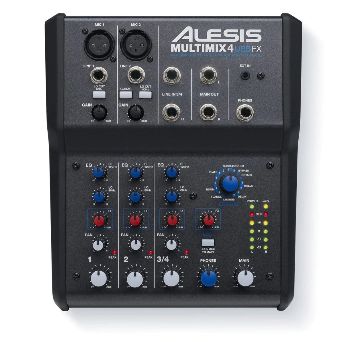 Mixer Alesis MultiMix 4 USB Mixer With FX