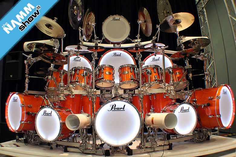 Pearl Drums at the Namm Show exhibition in the US