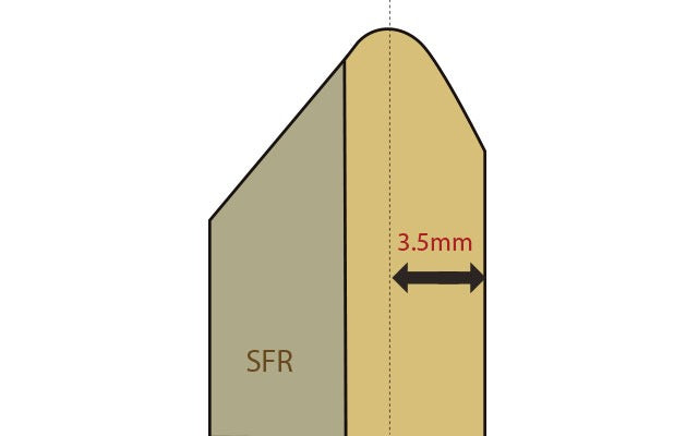 Bearing edges (Cross-cut edge of the shell)