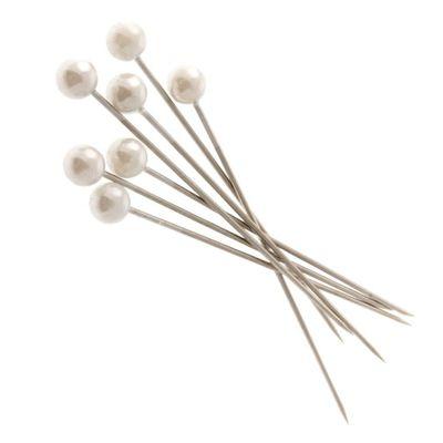 Floral Corsage / Boutonniere Pins 1.5 Pearl White pk/144