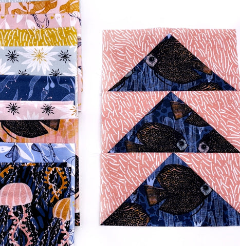 Flying geese quilt blocks