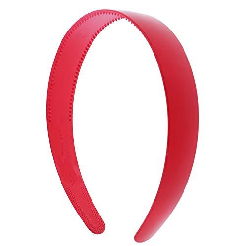 Red 1 Inch Plastic Hard Headband With Teeth Head Band Women Girls Mot Ninthavenue Europe