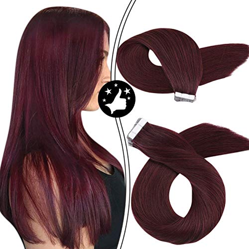 burgundy hair extensions human hair