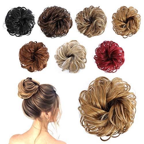 hair pieces messy bun