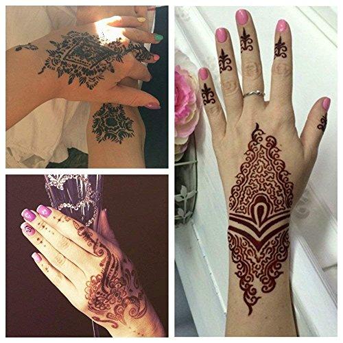 8 Pieces India Henna Tattoo Stencil Set For Women Girls Hand Finger Bo Ninthavenue Europe
