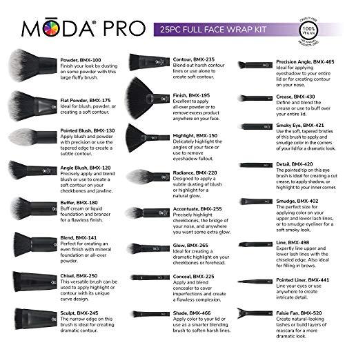 MODA Pro Face 25PC Makeup Brush Set with Pouch | NinthAvenue - Europe