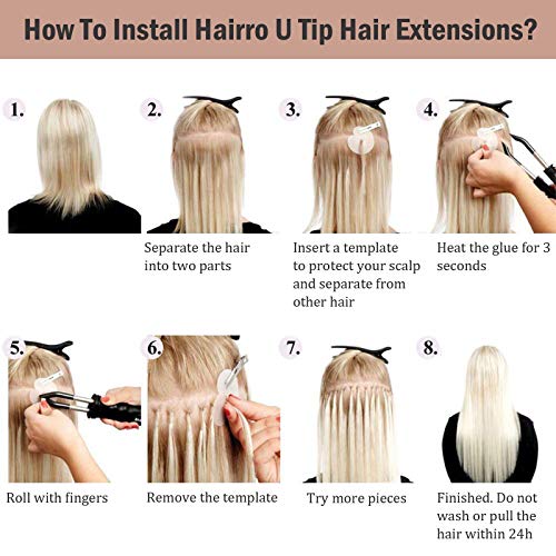 U Tip Hair Extensions Remy Pre Bonded 