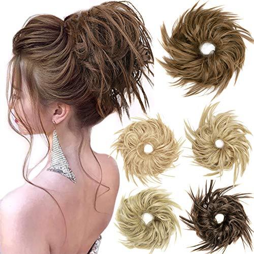 hair pieces messy bun