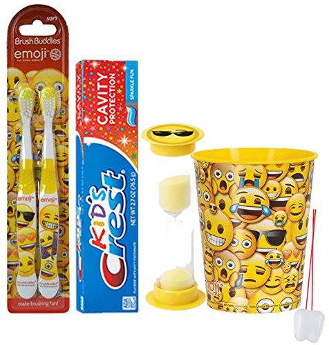 Emoji Inspired 5pc Bright Smile Oral Hygiene Set 2pk Soft Manual Too Ninthavenue Europe