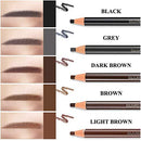 Image of 12pcs 5 Colors Peel-Off Eye Brow Pencil Set For Marking Filling Outlining Drawing, Tattoo Makeup Microblading Supplies Kit - Permanent Eye Brow Liners Positioning Eyeliner Pen Eyebrow Cosmetics Tool