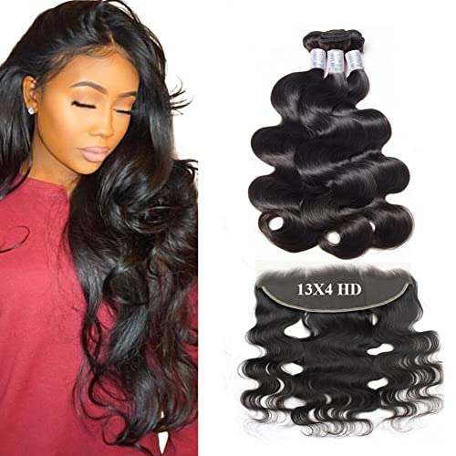 8 human hair bundles with frontal