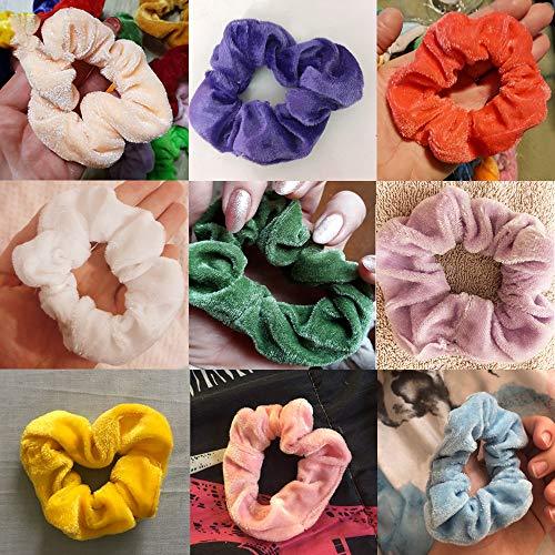 36 piece velvet hair scrunchies