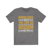Load image into Gallery viewer, Knowledge Unisex Jersey Short Sleeve Tee
