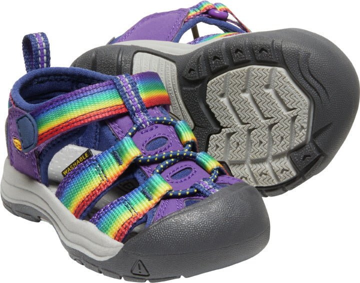 Keen - NEWPORT H2 - Little Kids Purple/Rainbow - Two Giraffes Children's Footwear