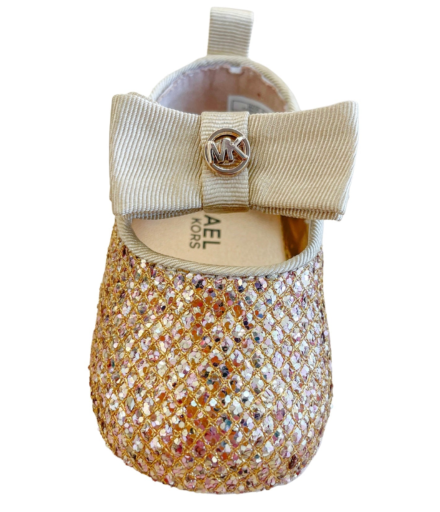 Michael Kors Kids House slippers Baby Leydon Vanilla Gold  The Little  Green Bag