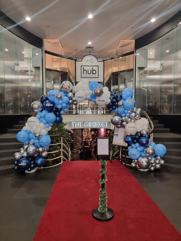 Channel 9, the Australian Financial Review, channel 9, balloon decorations Melbourne, event styling Melbourne, corporate Christmas Party