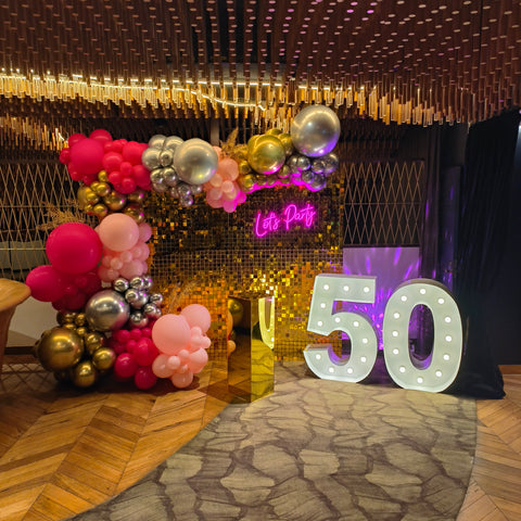 King pin room crown casino event styling event management flowers balloons Melbourne