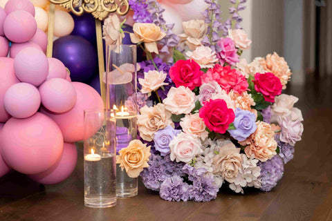 Flower balloon event styling Melbourne