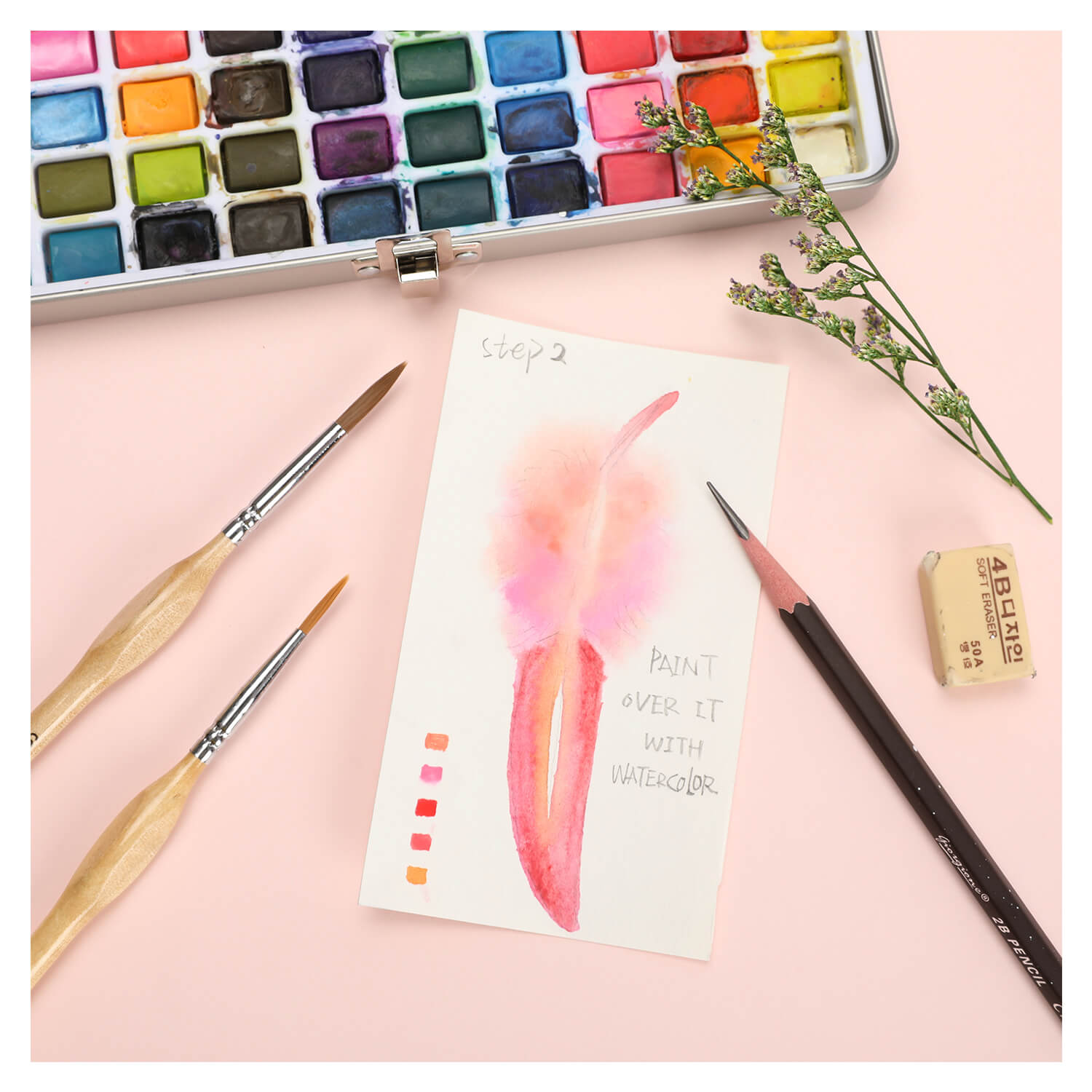 Create Beautiful Art With The Grabie Watercolor Paint Kit! 100