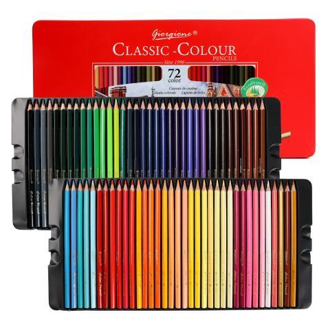 72 Colors Professional Oil Based Colored Pencils