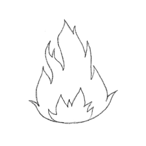 Very easy How to draw Flames tutorial 🔥🔥🔥 #drawing #flames #howto ... |  TikTok