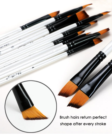 23 Pcs Professional Paint Brush Set - 11 Pcs Miniature Detail Brushes - GrabieÂ®