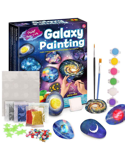 Galaxy Rock Painting Kit for Kids | Galaxy Rock Painting Kit for Kids, Arts and Craft Kit for Boys & Girls Ages 6-12 DIY Rock Painting Supplies with - Grabie® - Grabie®
