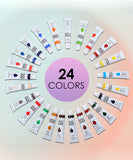 24 Colors Artist Premium Acrylic Paint - Grabie® - Grabie®