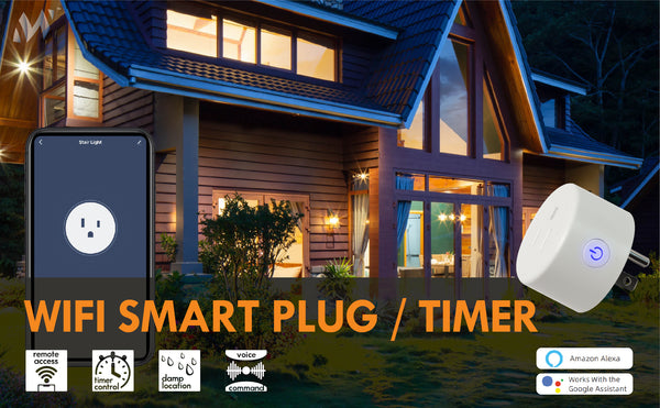 WiFi Smart Plug Timer Astronomical Compatible with  Alexa & Goog