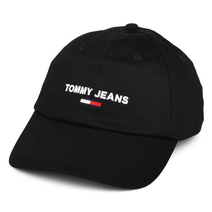 Gorra de béisbol TJM Sport de algodón orgánico de Tommy Hilfiger - Negro
