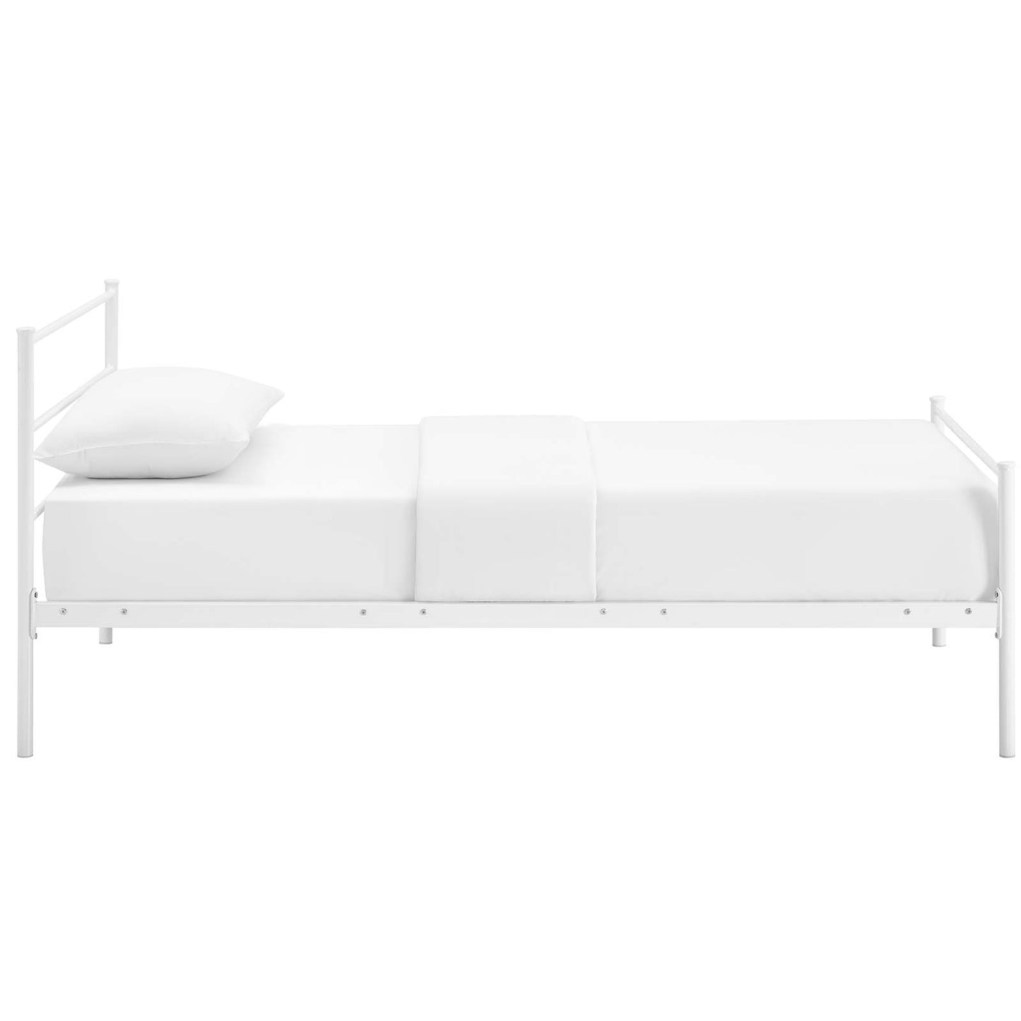Alina Twin Platform Bed Frame MOD-5551 White
