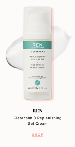 REN Clean Skincare Clearcalm 3 Replenishing Gel Cream Moisturisers For Acne Prone Skin breakout bursting moisturisers Fresh Beauty Co.