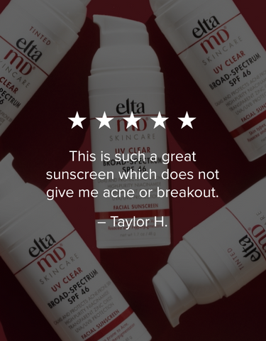 BEST SUNSCREEN  EltaMD  A trusted companion to many and has glowing reviews. It contains niacinamide, hyaluronic acid and lactic acid. What’s not to love? UV Clear Facial Sunscreen SPF 46