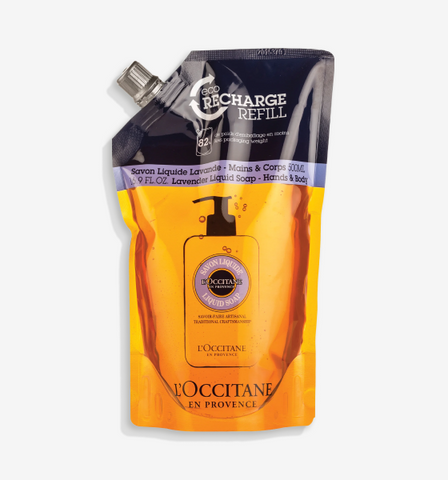 L'Occitane Lavender Liquid Soap For Hands & Body (Eco-Refill) 500ml