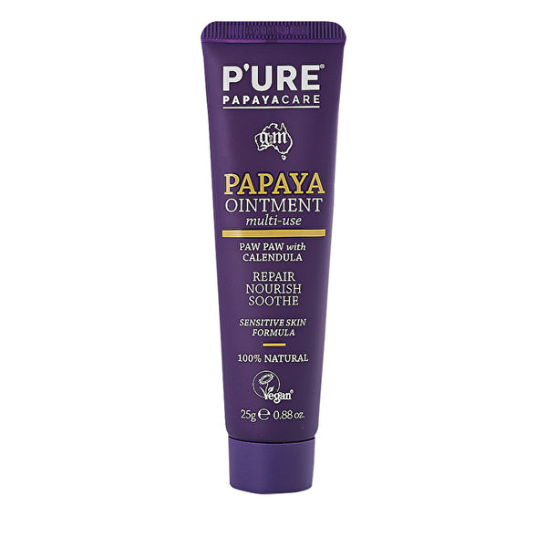 P Ure Papayacare Papaya Foot Heel Balm Lavender Cinnamon Oils With Paw Paw 50g Fresh Beauty Co