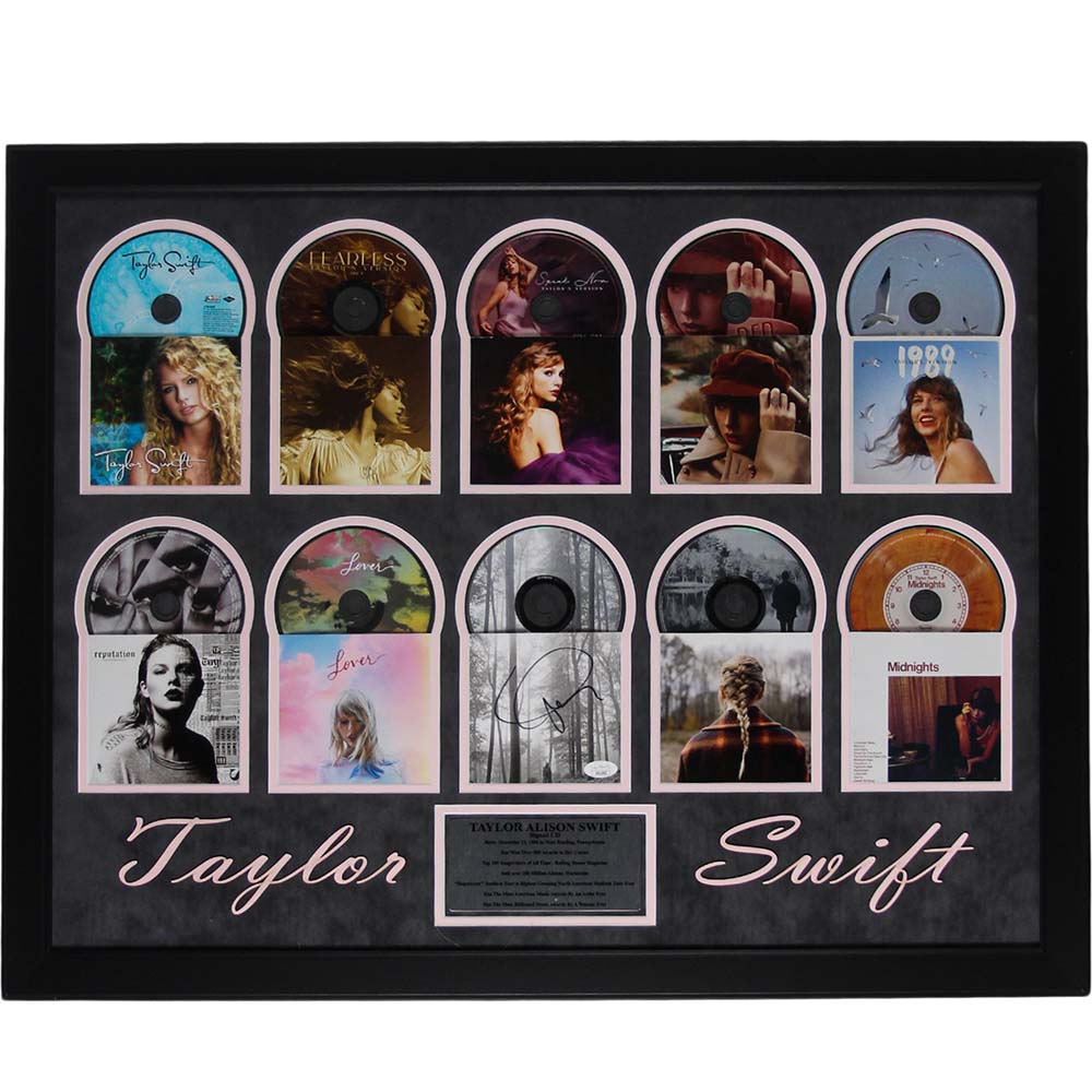 Taylor Swift Autographed CD Collage - Gold  Silver Pawn Shop product image