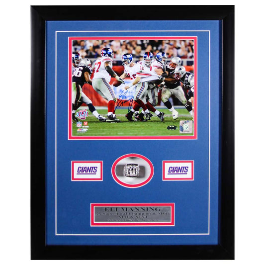 Eli Manning Autographed Hand Signed Super Bowl 46 XLVI Official Wilson  NFL