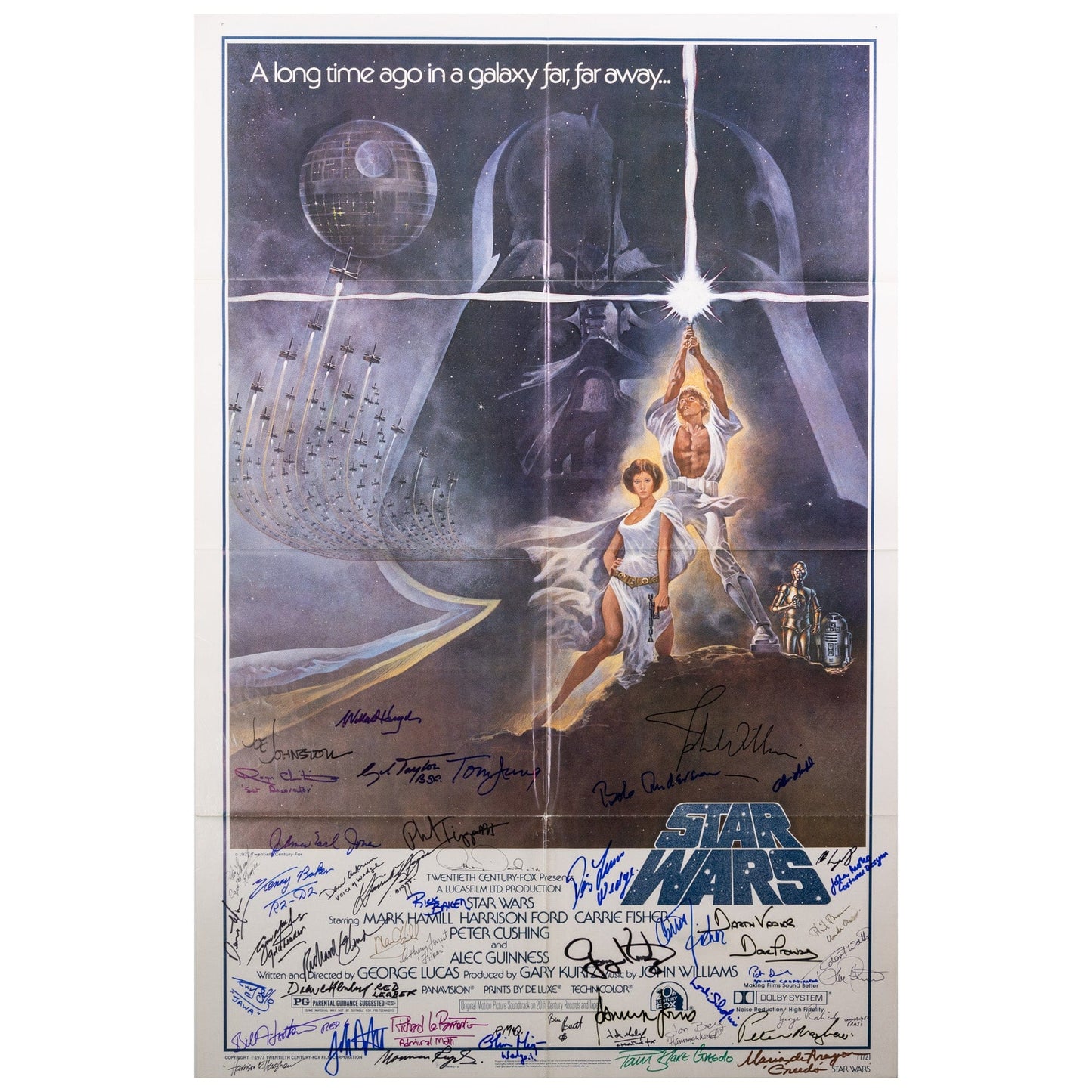 In tegenspraak Algebra lof Star Wars: A New Hope Multi-Signed Poster – Gold & Silver Pawn Shop
