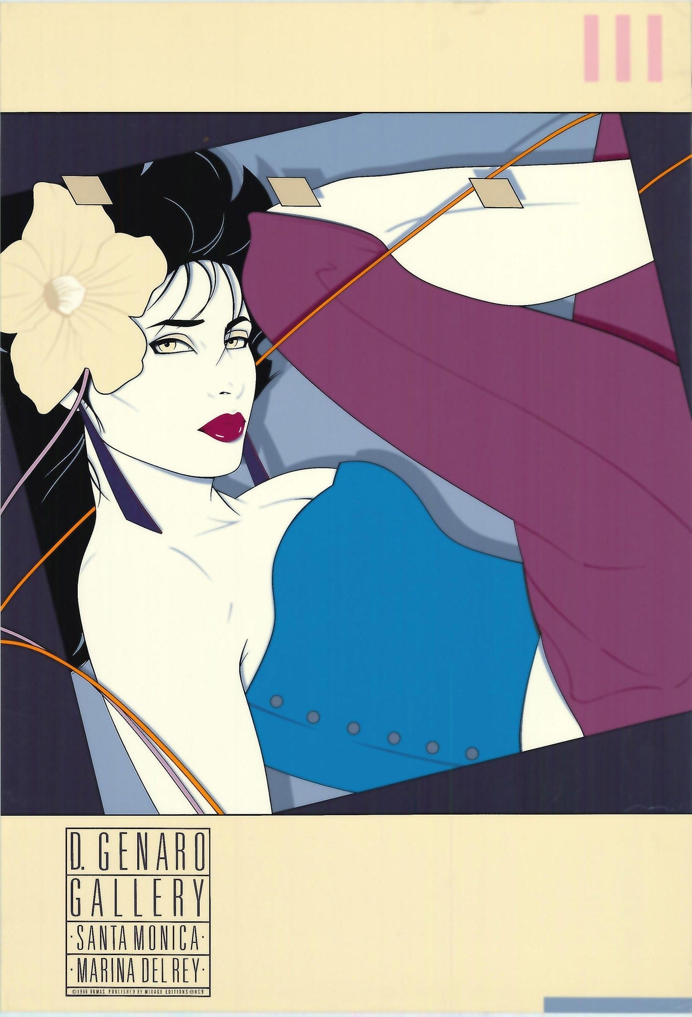 ナゲル Nagel Patrick Nagel 2枚セット ヴィンテージ 年代物ホーム除菌済