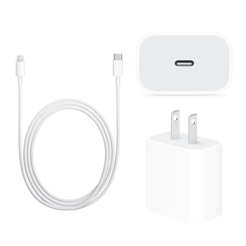 Fast Charger Bundle for iPhone, iPad - Type-C to Lightening Cable (1M)