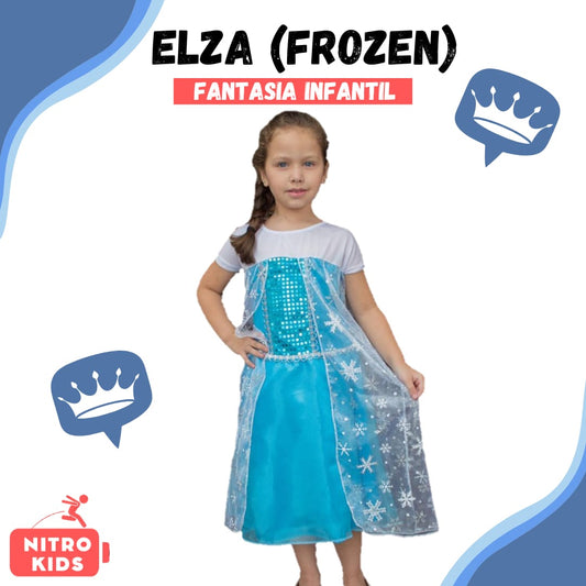 Fantasia Vestido Frozen, Elza