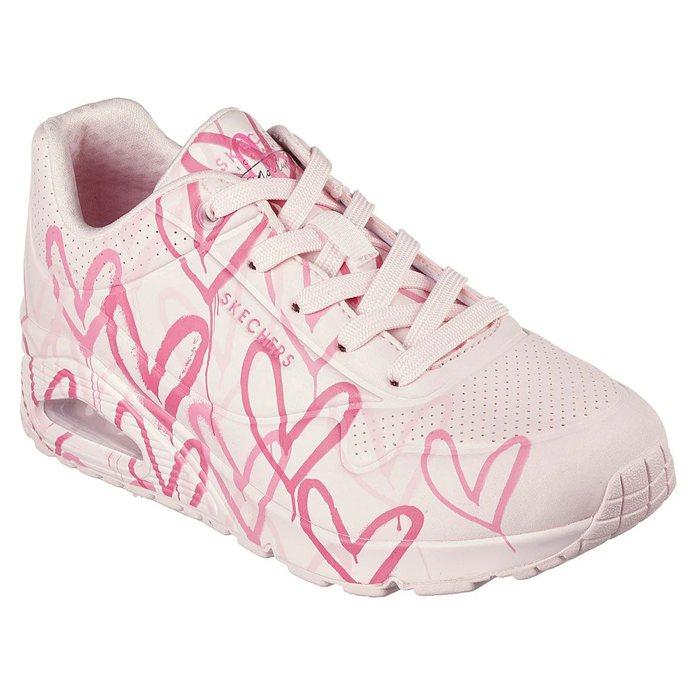 Tenis Mujer Skechers Jgoldcrown Uno- Rosa