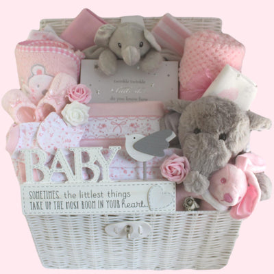 New Baby Hamper/basket, Pink/blue Baby Shower/baby Gift/maternity Gift/new  Mum/baby Clothes/new Arrival - Etsy Norway